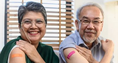 Patients who received a vaccine