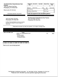 Sample Bill - Partnership Comprehensive Care Practice